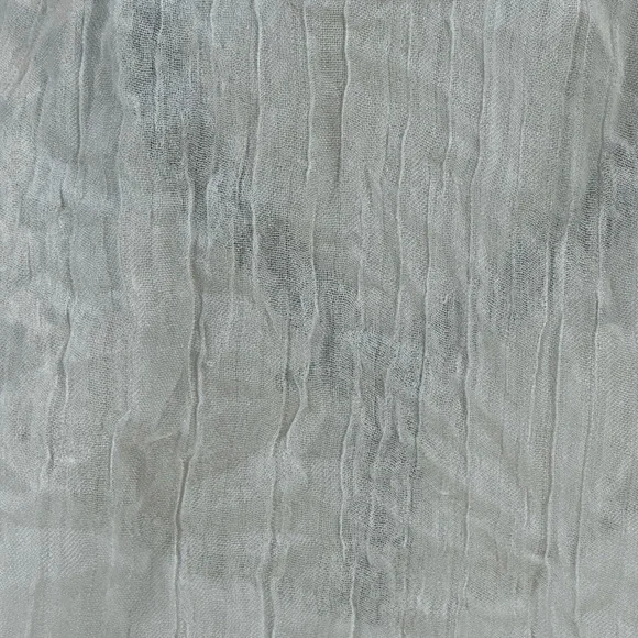 Wayf Short Sleeve Rouched Front Smocked Back Crop Top - White - size Medium - Picture 5 of 8